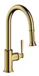 AXOR-HG-AXOR-Montreux-Einhebel-Kuechenmischer-180-mit-Ausziehbrause-Polished-Gold-Optic-16581990 gallery number 1
